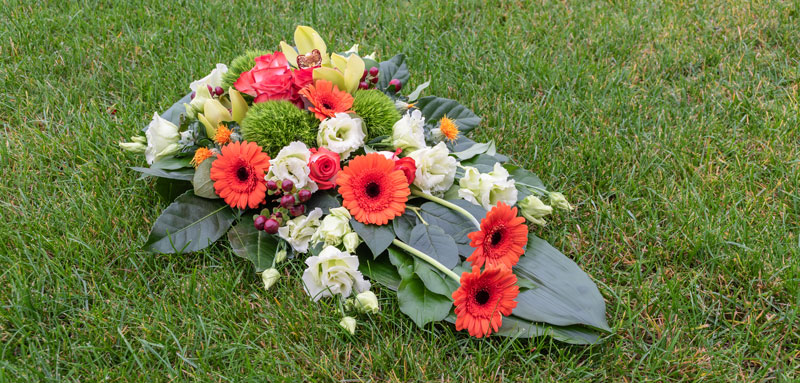 composition florale pour un enterrement